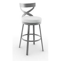 Lincoln Swivel Stool with Padded Seat