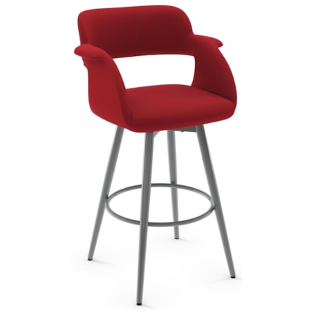 Upholstered Counter Height Swivel Stool