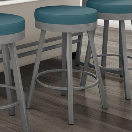 Upholstered Counter Height Swivel Stool