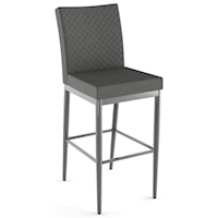 Customizable 30" Melrose Bar Stool w/ Quilted Fabric