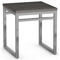 Customizable Crawford End Table with Square Wood Top