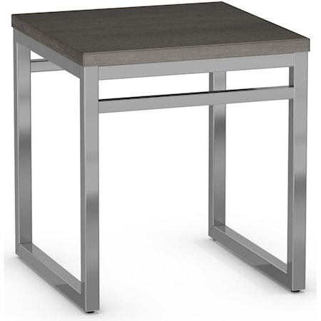 Customizable Crawford End Table with Square Wood Top