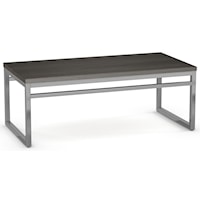 Customizable Crawford Coffee Table with Rectangular Wood Top