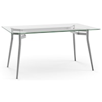 Customizable Alys Table with Glass Top