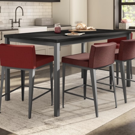 Bennington Counter Table with Wood Top