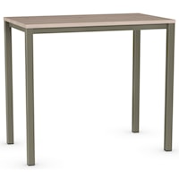 Customizable Bar Height Harrison Pub Table with Wood Top