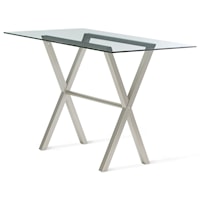 Customizable Andre Counter Table with Glass Top