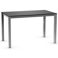 Customizable Harrison Table with Glass Top