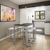 Amisco Urban Counter Harrison Pub Table with Glass Top