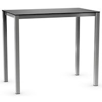 Customizable Bar Height Harrison Pub Table with Glass Top