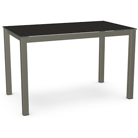 Customizable Harrison Table with Starstone on Glass Top