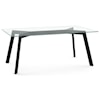 Amisco Urban Lidya Table with Glass Top