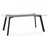 Customizable Lidya Table with Glass Top