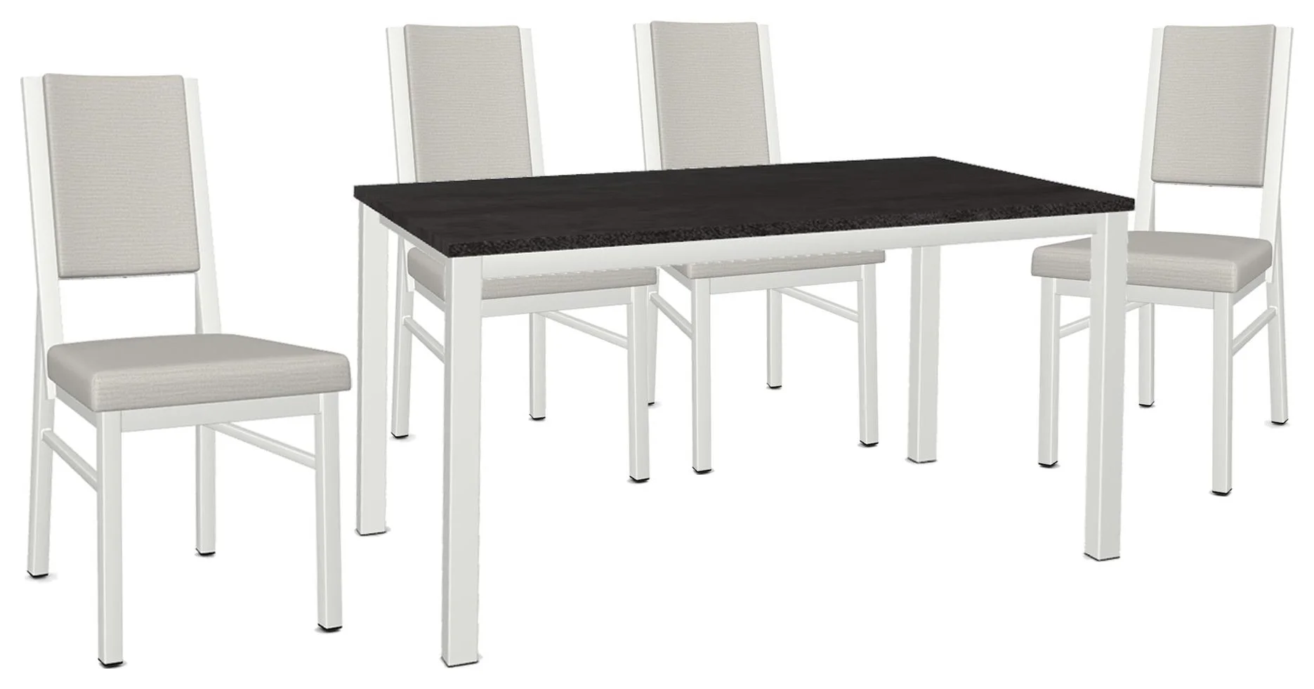 Amisco Urban 9941534 Azilis Table and 4 Payton Side Chairs | Johnny ...