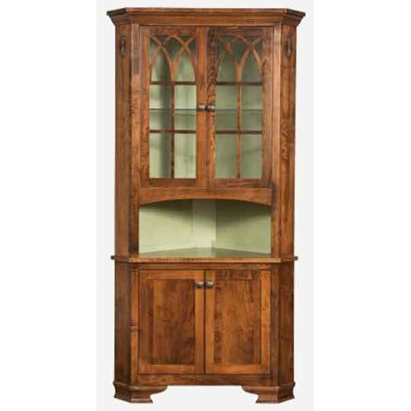Corner buffet store hutch