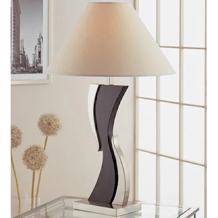 Contemporary Table Lamp and Shade