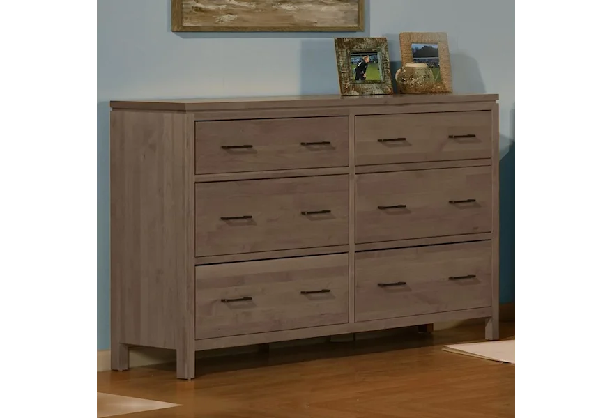 2 West 6 Drawer Dresser by Archbold Furniture at Town and Country Furniture 
