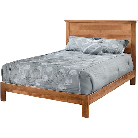Queen Solid Alder Wood Plank Bed
