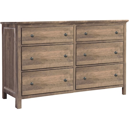 6 Drawer Double Dresser