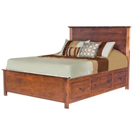 Queen Elevated Storage Bed