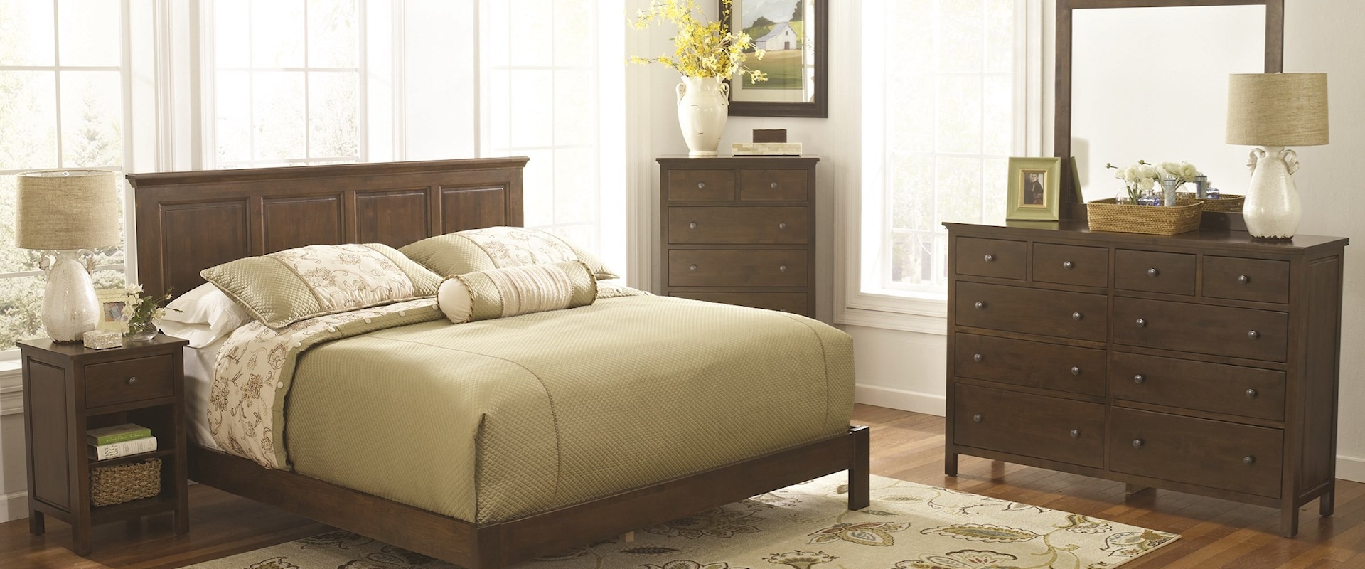 Raised Panel Bed Bedroom Group