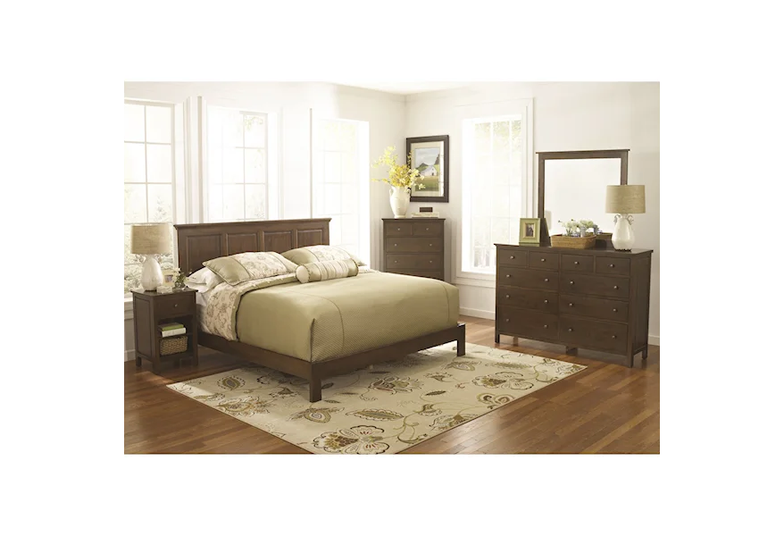 Heritage Raised Panel Bed Bedroom Group by Archbold Furniture at Simon's Furniture