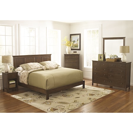 Raised Panel Bed Bedroom Group