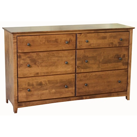 6-Drawer Double Dresser