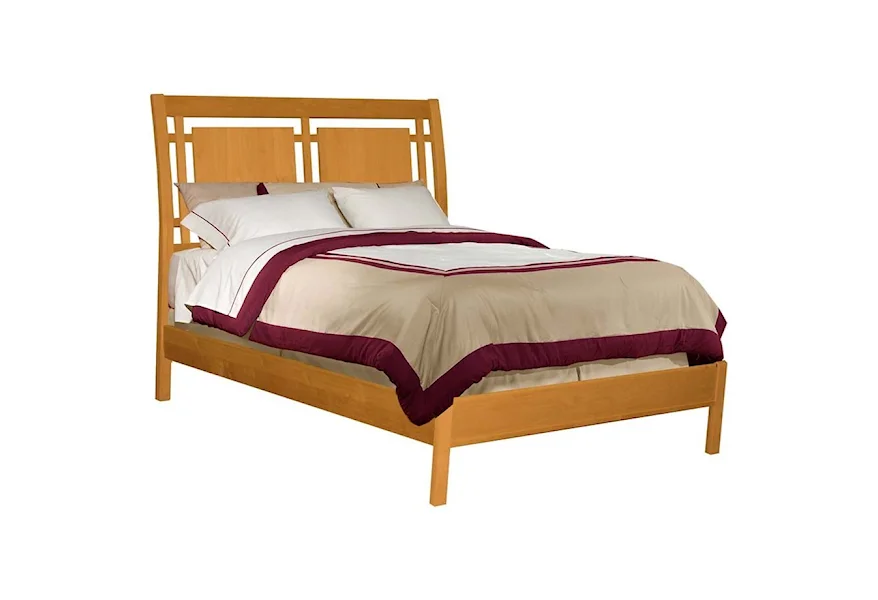 2 West Full Modern Sleigh Bed by Archbold Furniture at Belfort Furniture
