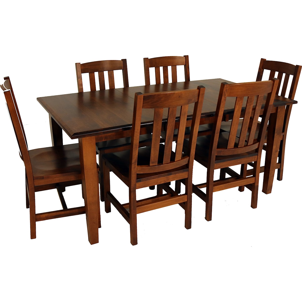 Archbold Furniture Amish Essentials Casual Dining 7-Piece Dining Set