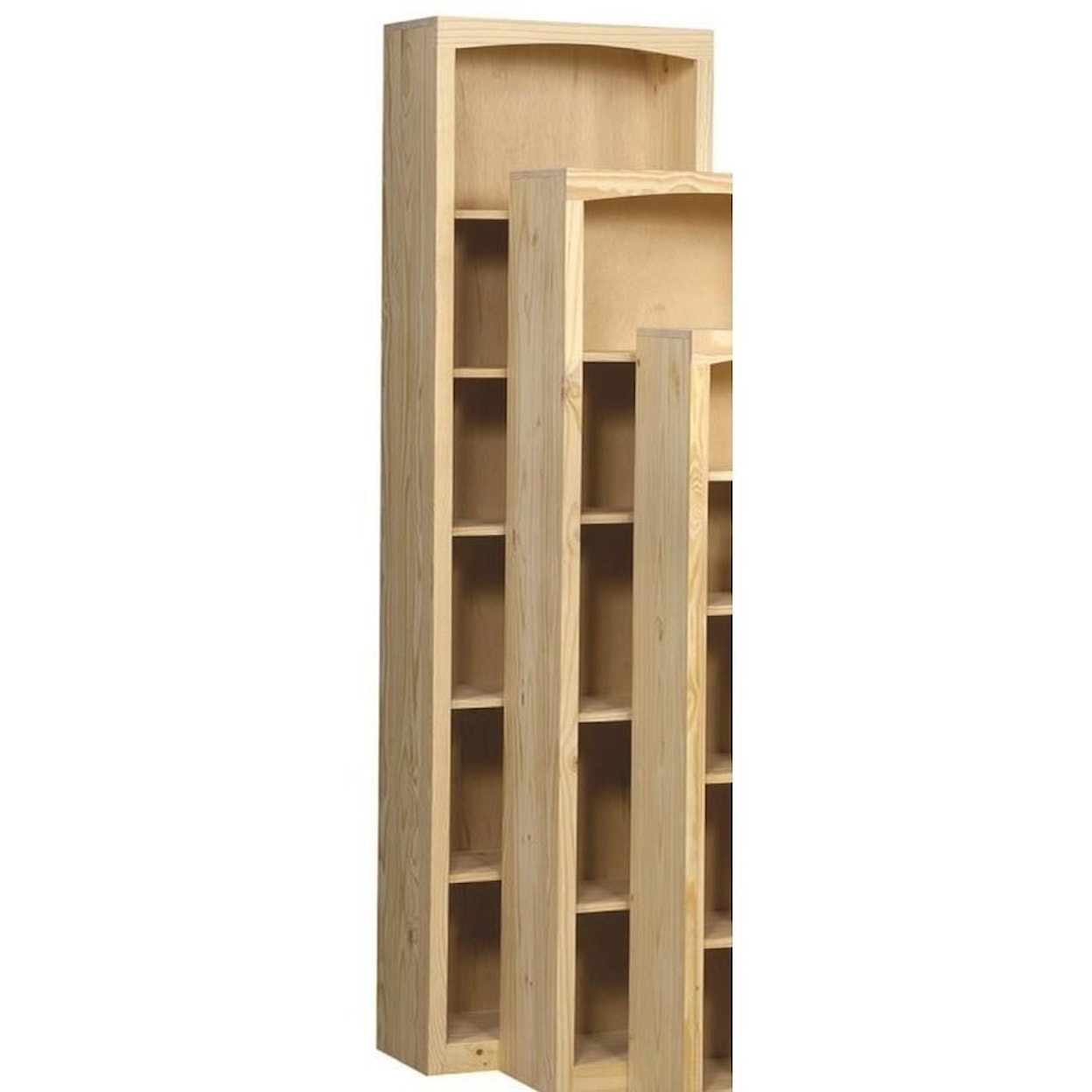 Archbold Furniture Pine Bookcases Customizable 24 X 84 Pine Bookcases