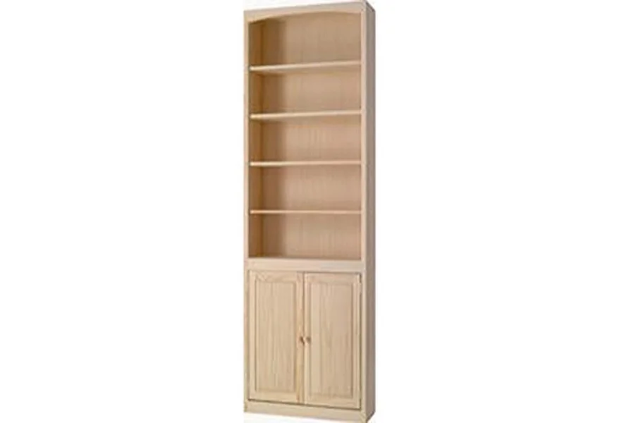 Pine Bookcases Pine Bookcase with Door Kit by Archbold Furniture at Esprit Decor Home Furnishings
