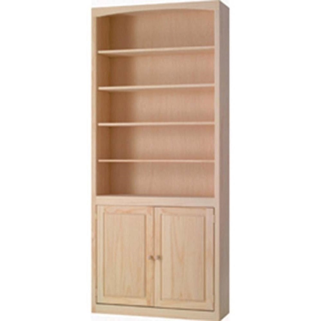 Archbold Furniture Pine Bookcases Bookcase with Doors