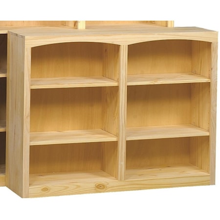 Customizable 48 X 36 Pine Bookcase
