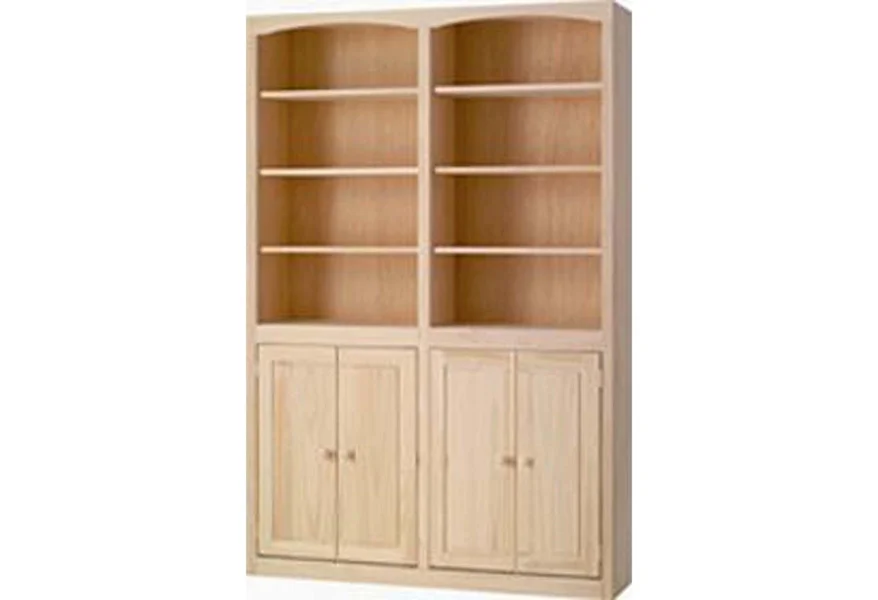 Pine Bookcases Pine Bookcase with Door Kit by Archbold Furniture at Mueller Furniture