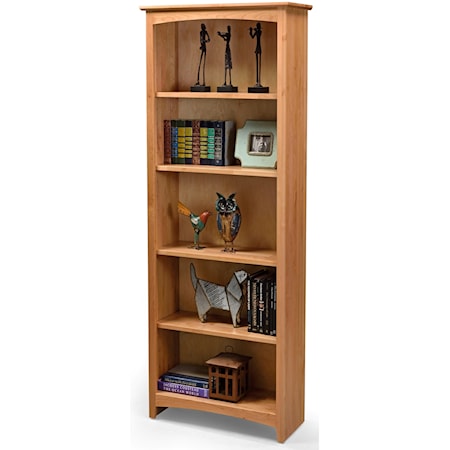 Customizable 24 X 60 Alder Bookcase