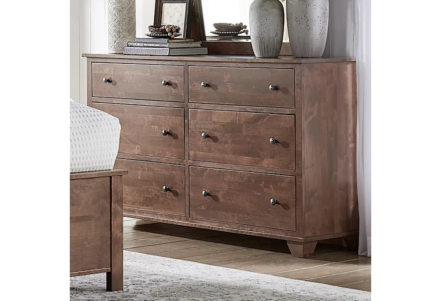 Portland 6 Drawer Dresser by Archbold Furniture at Esprit Decor Home Furnishings