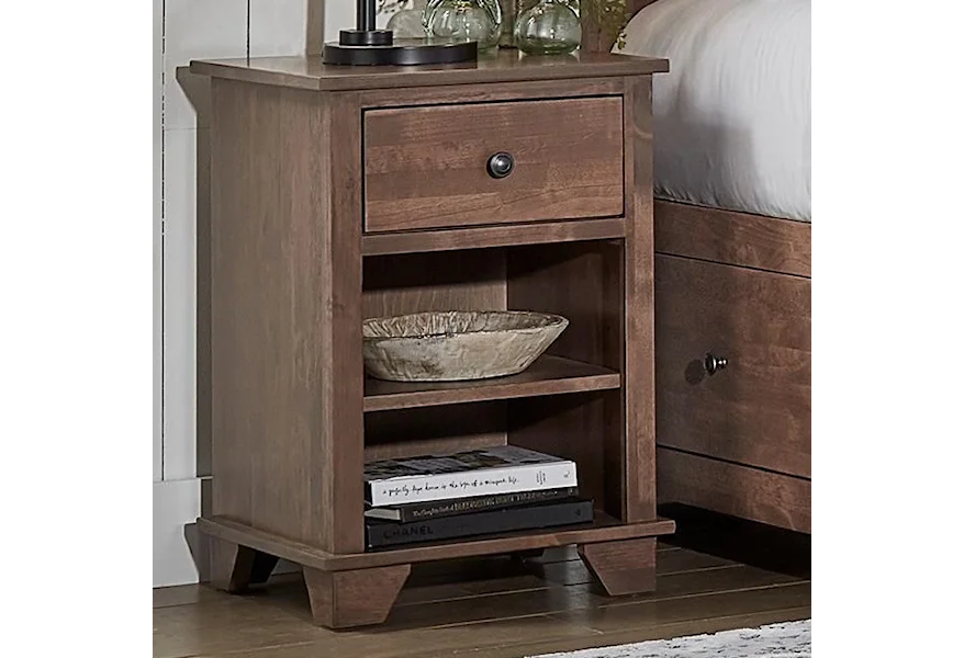 Portland 1 Drawer Nightstand by Archbold Furniture at Esprit Decor Home Furnishings