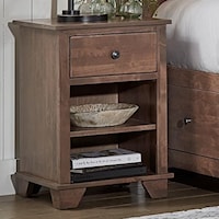 Farmhouse 1-Drawer Nightstand