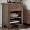 Archbold Furniture Portland 1-Drawer Nightstand