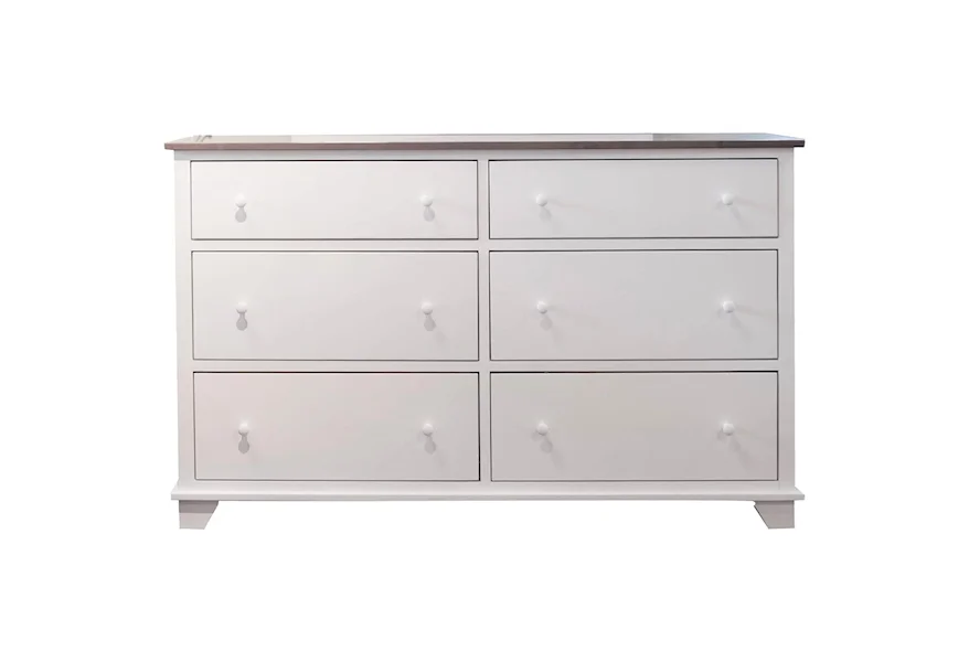 Portland 6 Drawer Dresser by Archbold Furniture at Esprit Decor Home Furnishings