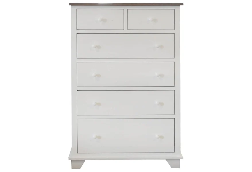 Portland 6 Drawer Chest with 2 Deep Drawers by Archbold Furniture at Esprit Decor Home Furnishings