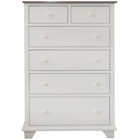 6 Drawer Chest with 2 Deep Drawers