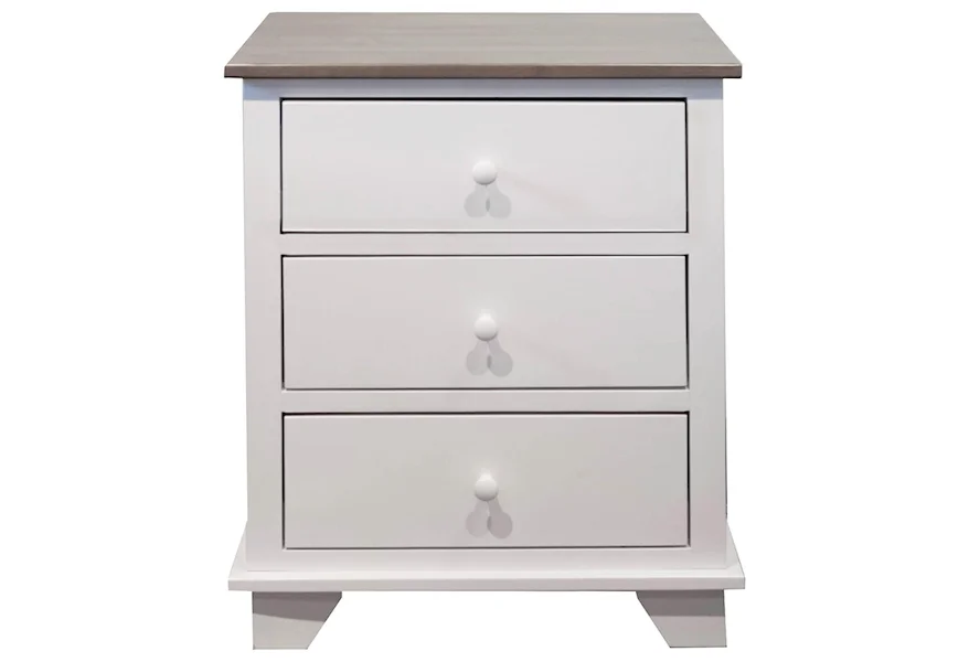 Portland 3 Drawer Nightstand by Archbold Furniture at Esprit Decor Home Furnishings