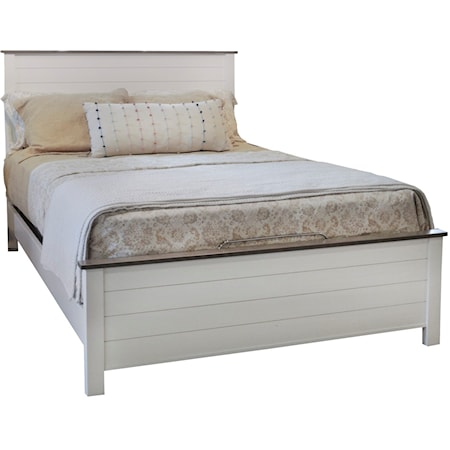 Twin Panel Shiplap Bed