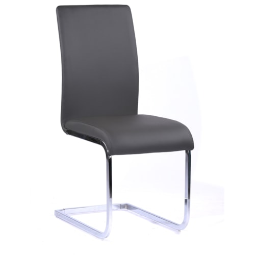 Contemporary Vinyl Dining Chair