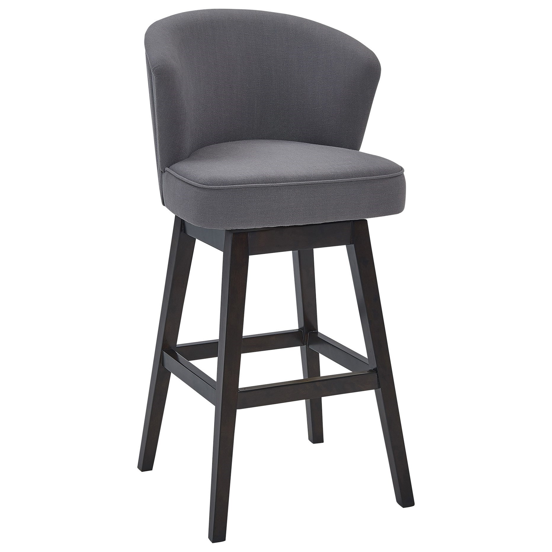 Wooden swivel bar clearance stool