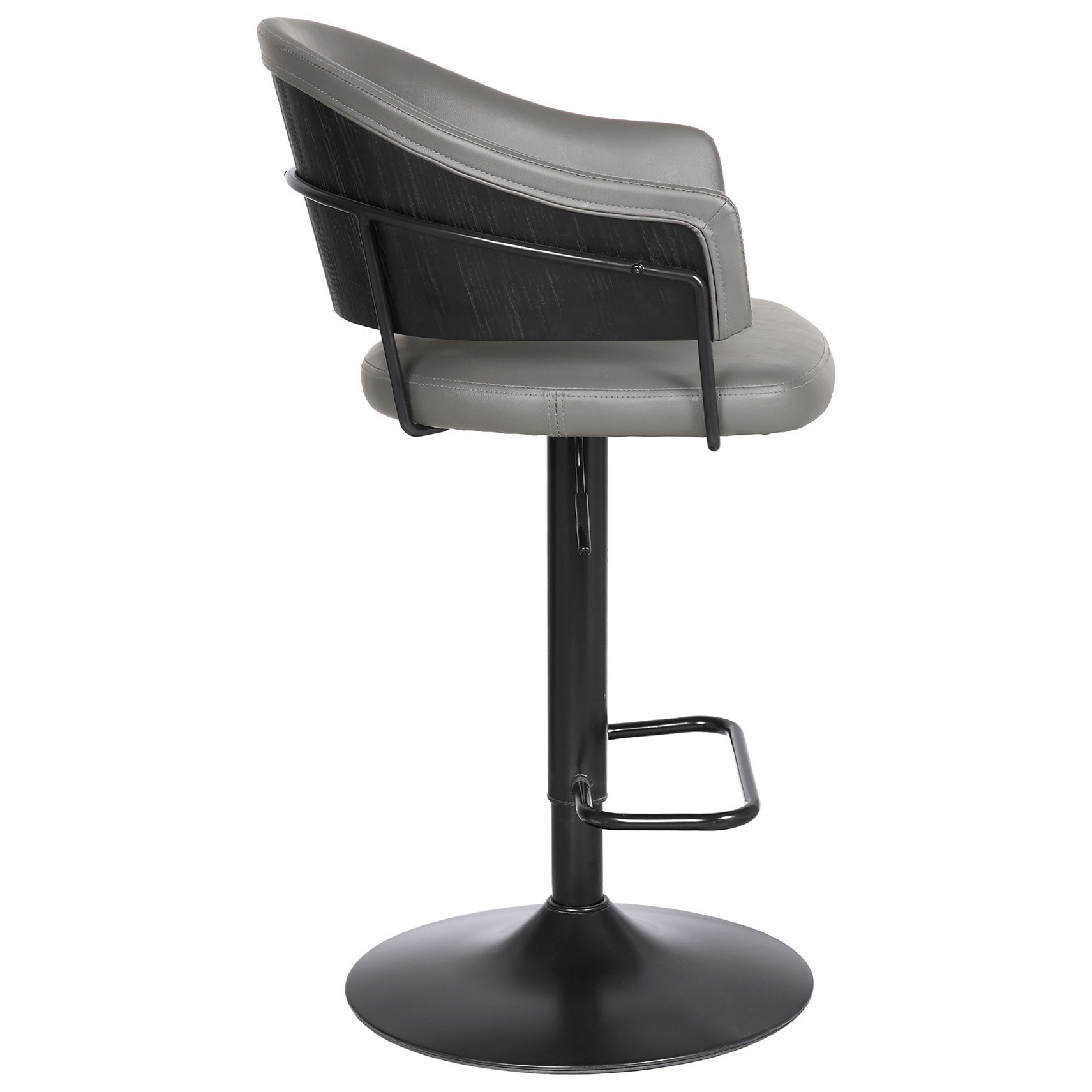 Faux leather grey bar stools best sale