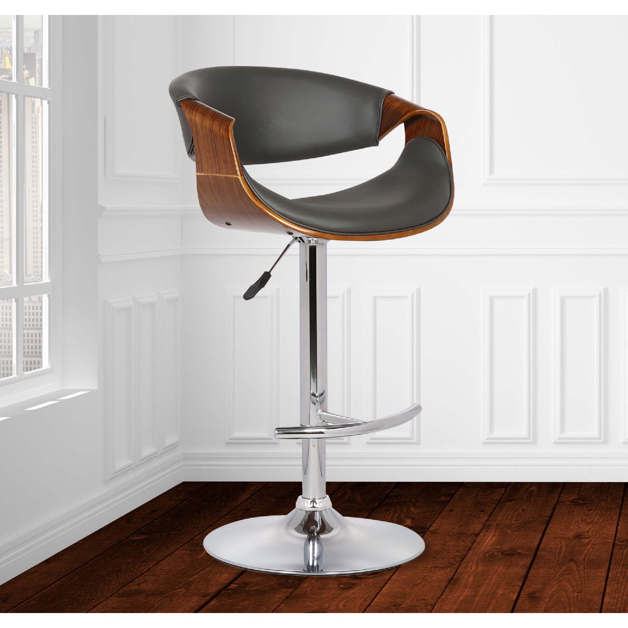Armen Living Butterfly Adj. Swivel Barstool