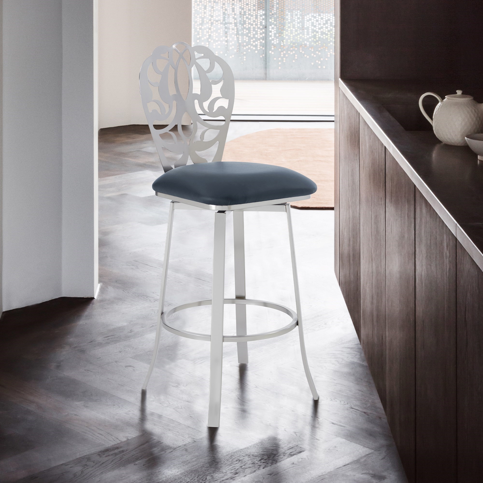 Armen Living Cherie 26" Counter Height Barstool